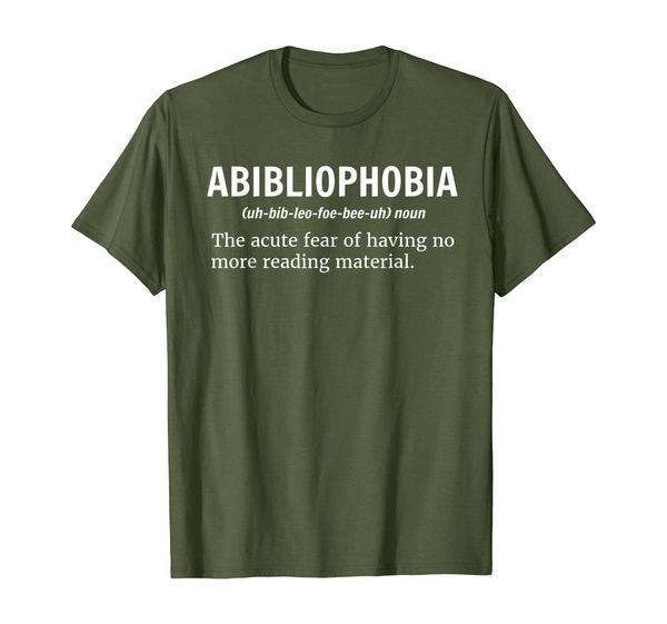 

Abibliophobia Definition Tshirt Bibliophile Book Lover Gift, Mainly pictures