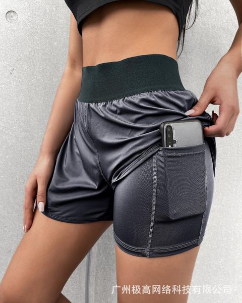 

women's shorts 2021 summer grey sports, White;black