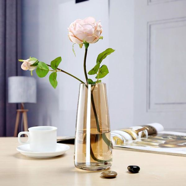 

aurora symphony glass vases transparent flower arrangement for deskdecoration dtt88