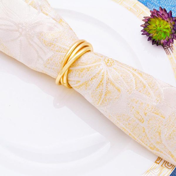

napkin rings 6pcs towel buckle ring metal alloy table decoration celebration gatherings usage kitchen tools
