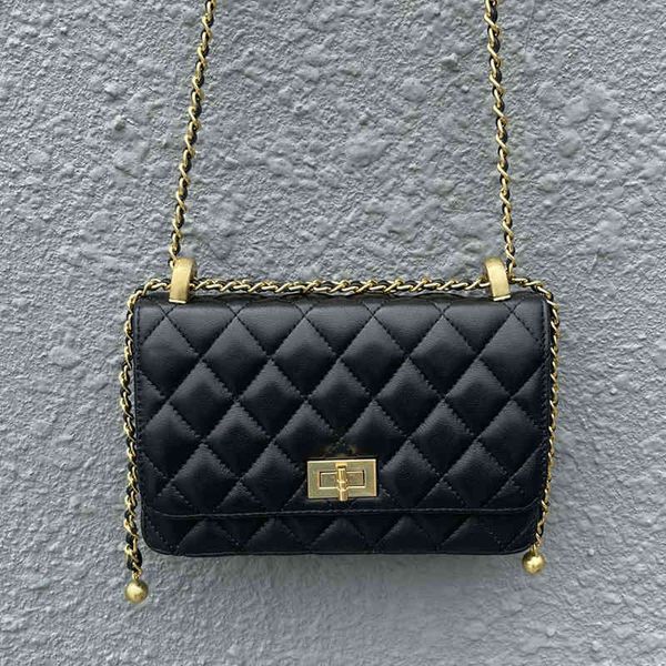 

designer bagssheepskin small square bag fortune bag box new adjustable chain rhombus ladies one shoulder messenger 20cm mobile phone bagluxu