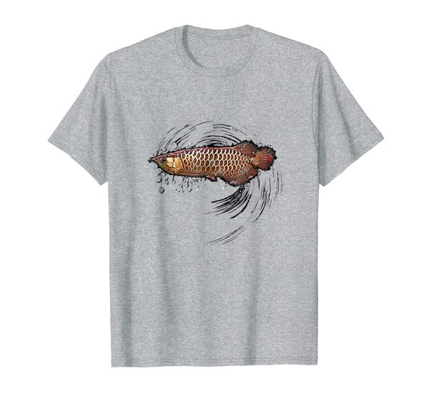 

arowana - aquarium hobbyist gift t-shirt, White;black