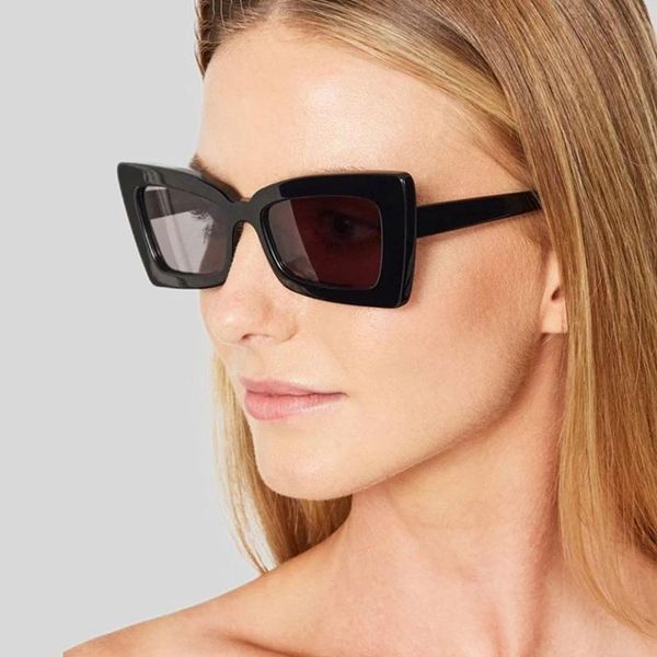 

sunglasses 2021 women brand designer vintage rectangle butterfly retro black eyewear for driver goggles, White;black