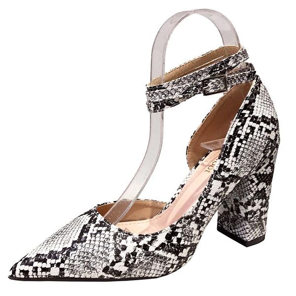 

dress shoes high heels pumps fashion and platform women's snake print professional work simple, Black