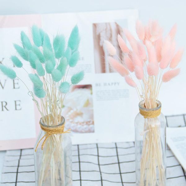 

decorative flowers & wreaths ins style dried flower bouquet artificial lagurus ovatus decoration for home el wedding party decor accessories