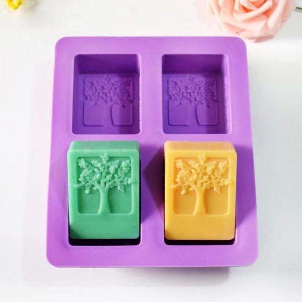 

baking moulds portable excellent 4 grids 3d dessert chocolate mold practical craft multi-function for bakery