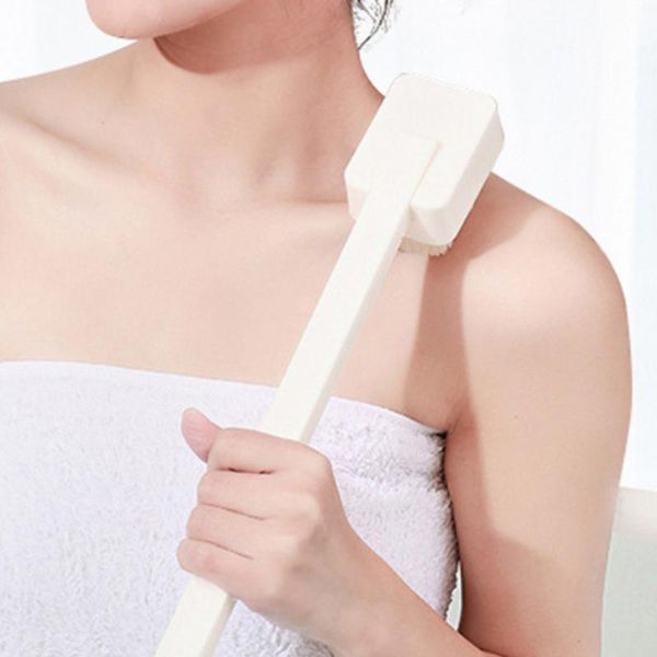 

bath accessory set multi-purpose long handle brush back body shower sponge scrubber with skin massager exfoliation bathroom