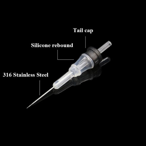 

20pcs mix 1003rl 1005rl 1007rl 1009rl size tattoo cartridge needles round liner #10 permanent makeup tattoo needles