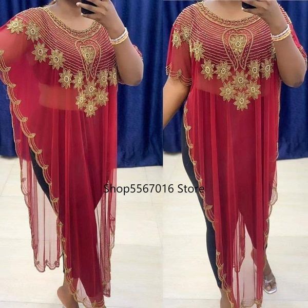

ethnic clothing african women's dress sequins fashion a coat clothes, Red