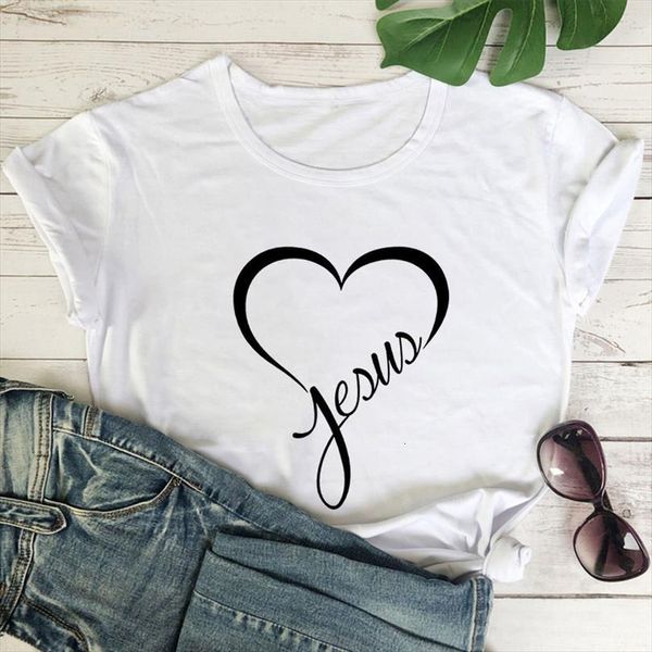 

jesus heart print men mens t shirt o neck short sleeve summer letter female clothing, White;black