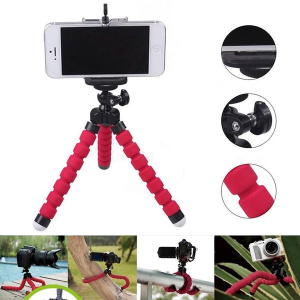 

cell phone mounts & holders sponge ocs stand holder flexible tripod bracket for live streaming lazy deformation portable camera