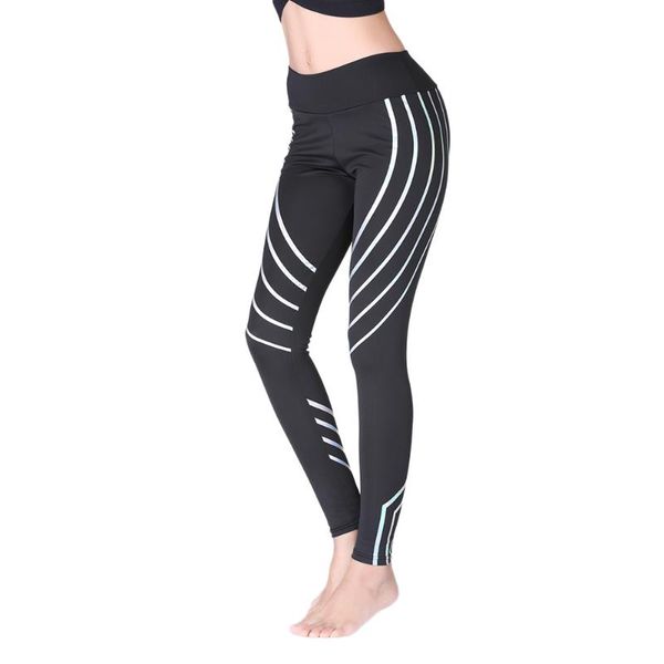 

yoga outfits women pants luminous stripe running sweatpants pilates dancing fitness leggings do2, White;red