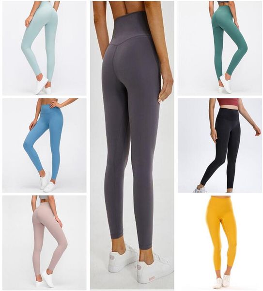 

2021 womens stylist lu high vfu yoga pants leggings yogaworld women workout fitness set wear elastic fitness lady full tights solid852