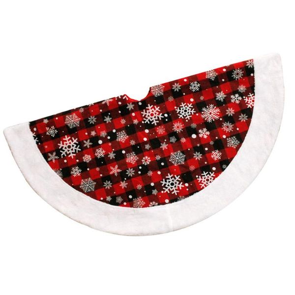 

christmas decorations 1pc tree grid skirt xmas carpet festival ornament decor