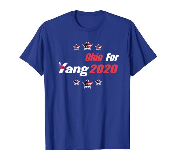 

oh ohio for andrew yang 2020 president democrat election t-shirt, White;black
