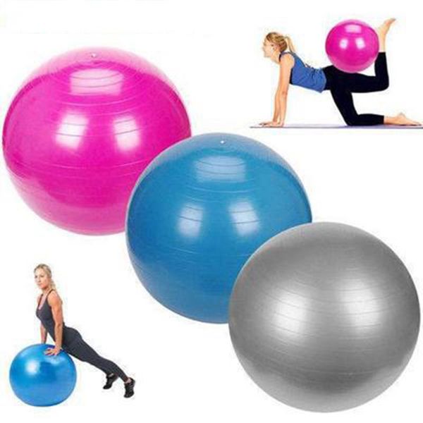 

yoga ball fitness exercise anti burst pilate gym workout stability bs1 inflator pump strong anti-slip pvc material safe balls
