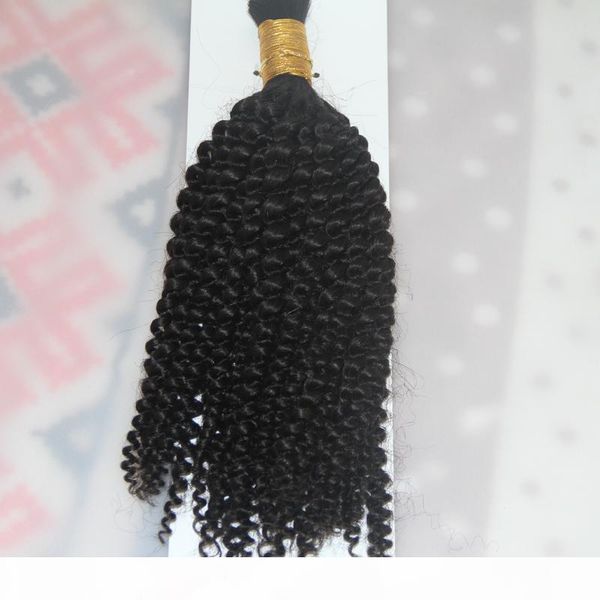 

1 jet black 1 bundles 10 to 26 inch human braiding hair bulk no weft mongolian afro kinky curly bulk hair for braiding