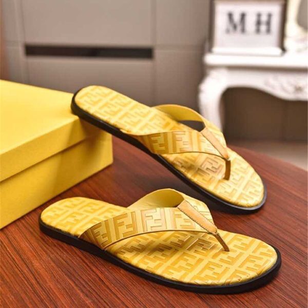 

little monster flip flop wear versatile print beach casual shoes men non slip soft sole slippers leather clip foot sandal, Black