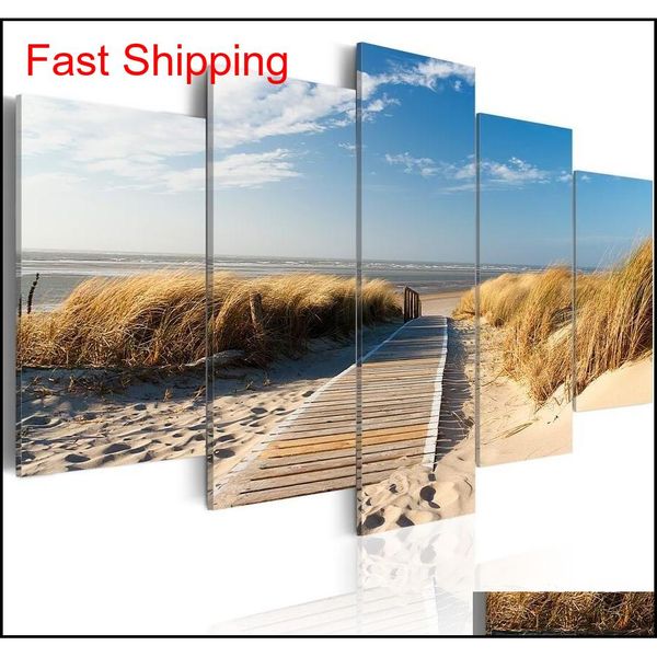 

no frame)5pcs/set modern landscape wild beach art print frameless canvas painting wall picture qylpwy sweet07