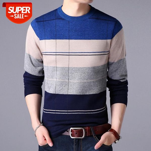 

new knitted sweater men fleece o neck casual striped pullovers mens harajuku sweater fashion knit pullovers men clothing full #cy4u, White;black