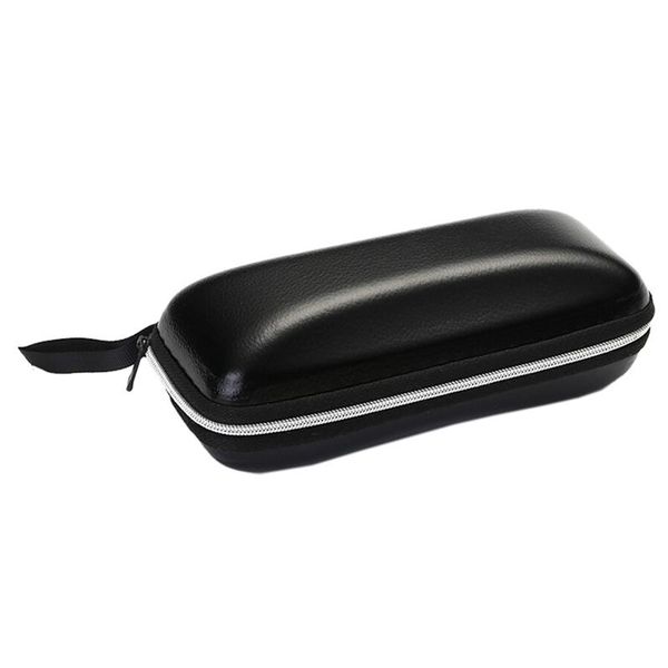 

other fashion accessories leather glasses case for men woman waterproof hard frame eyeglass women reading box black spectacle cases, Silver