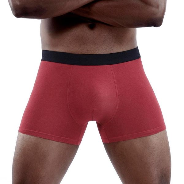

underpants men's panties boxershorts comfortable elastic male for man homme boxers shorts cotton underwear brand fashion, Black;white