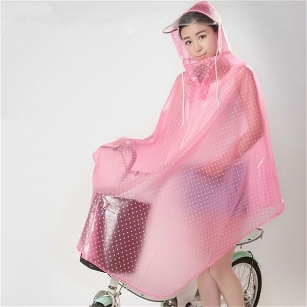 Moda transparente capa de ciclismo capa de bicicleta impermeável casacos pvc 211025