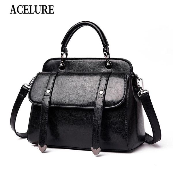 

acelure women pu leather handbags luxury new fashion women bags designer solid color shoulder messenger bags ladies tote