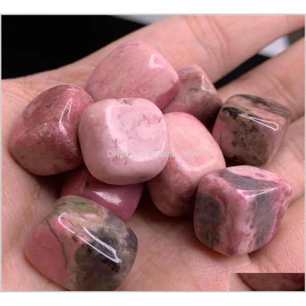

beautiful natural rhodonite squar cube crystal tumbled stone beautiful gemstone good polished crystal healing(s bbykky pgqpl rf87a