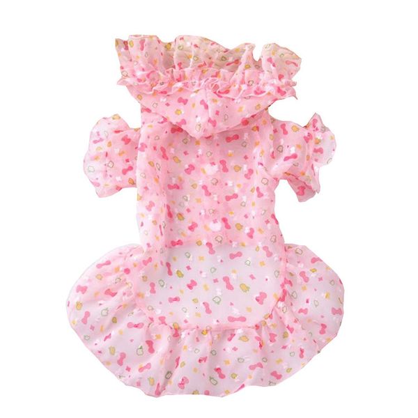 

dog apparel pet clothes sunscreen lace dress cat skirt clothing teddy
