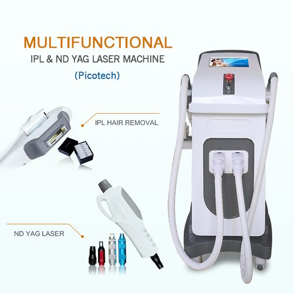 

vertical multifunctional elight laser ipl fast hair removal tattoo removal skin rejuvenation beauty machine, Black