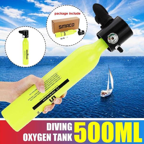 

diving accessories 500ml equipment for enthusiast oxygen tank mini scuba spare breath air underwater