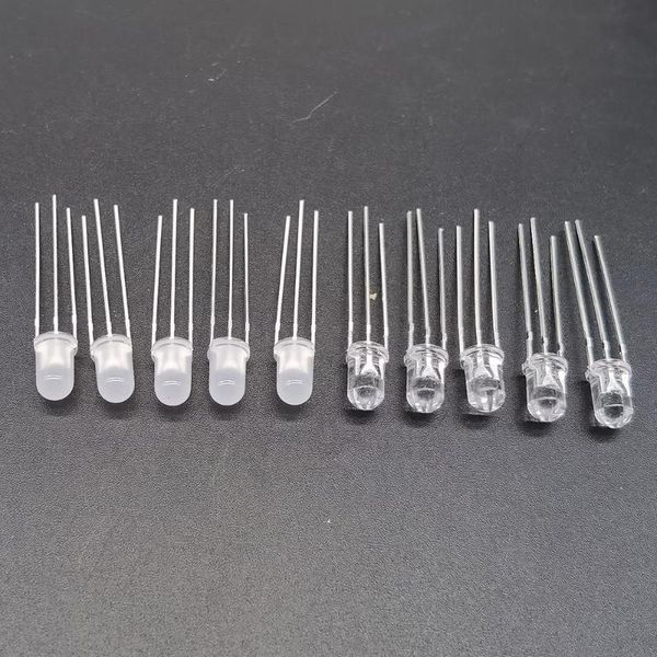 

light beads 100pcs 3mm 5mm rgb led emitting diode micro indicator arduino red green blue multicolor common anode cathode 3v diy circuit bulb