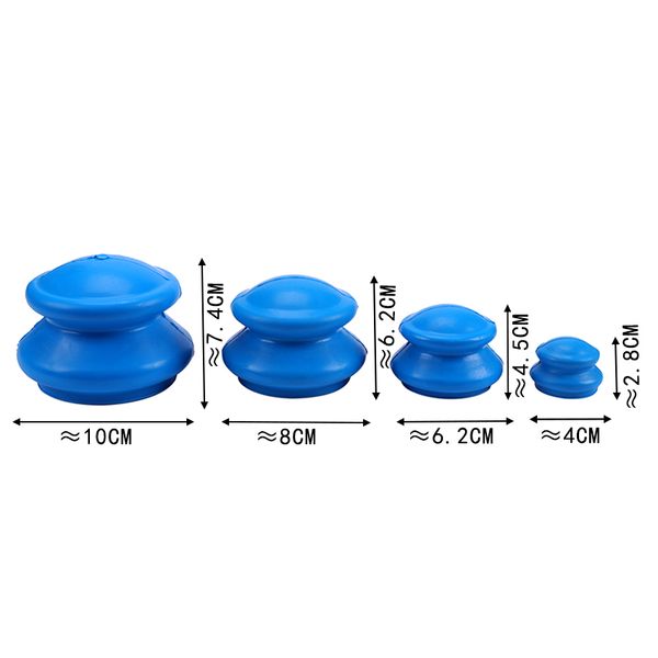 

vacuum cans suction cups massage anti cellulite vacuum cupping set facial body chinese therapy massages health care 4pcs/lot