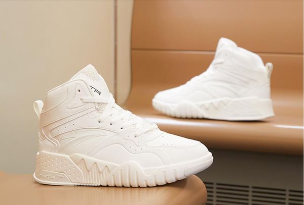 

anta men's shoes board plus spring 2021 official website male casual fashion sports with box, Black