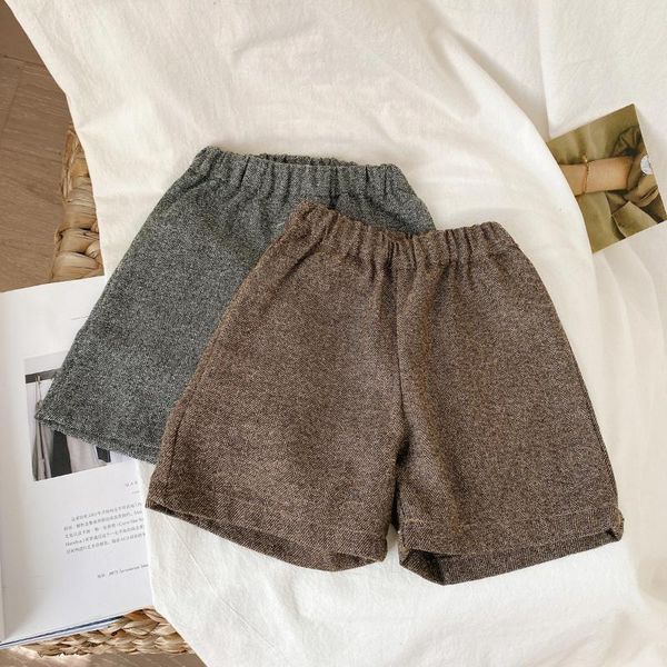 

summer kids shorts for girls 2021 toddler girls loose high waist shorts boys cotton pants korean children clothing 2 to 6 years, Black