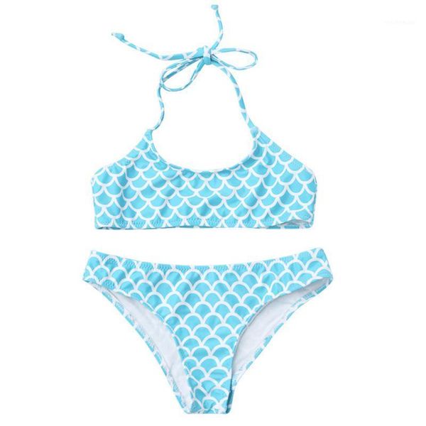 

women's swimwear micro bikini 2021 women swimsuit bandage print set halter blue brazilian bathing suit bather biquini, White;black