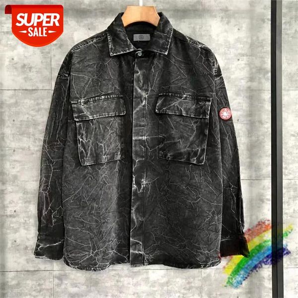 

cav empt distressed faded denim shirts men women jacket 1:1 vintage shirt cavempt shirts #y455, White;black