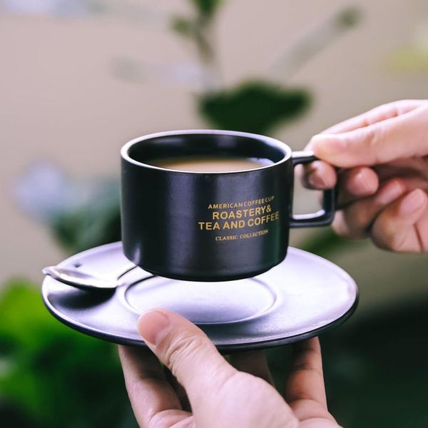 

mugs espresso afternoon cup american coffee with spoon set fine ceramic