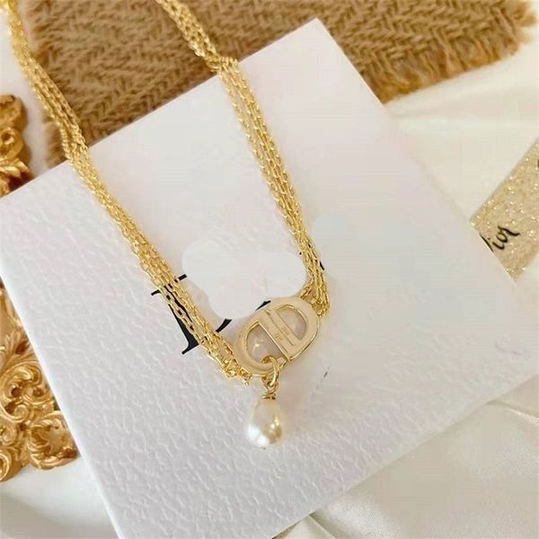 

aaa designer jewelry three layer clavicle chain necklace zn5o, Silver