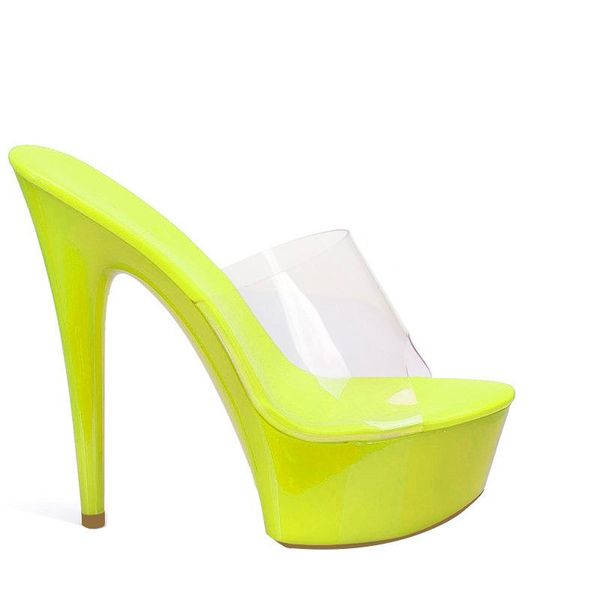 

sandals platform stiletto heel candy transparent glass peep-toe, Black