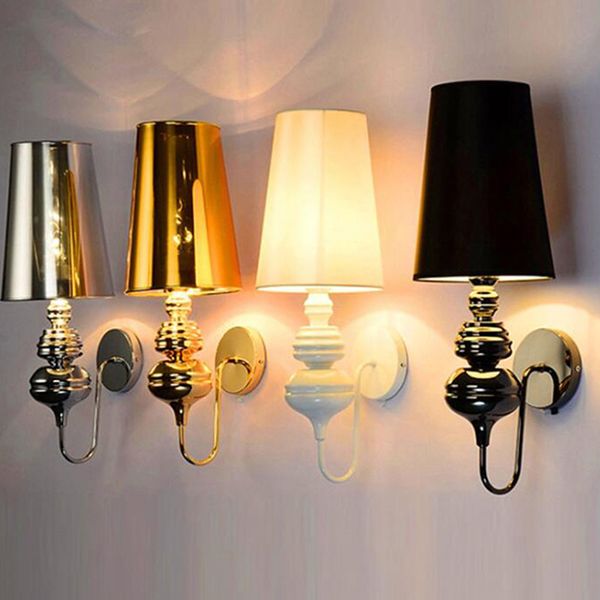 Spanische Wachen Wandlampen 4 Farbe Modernes Wohnzimmer Schlafzimmer Nachttischlampe E27 Hotelflur Korridor LED-Wandleuchte