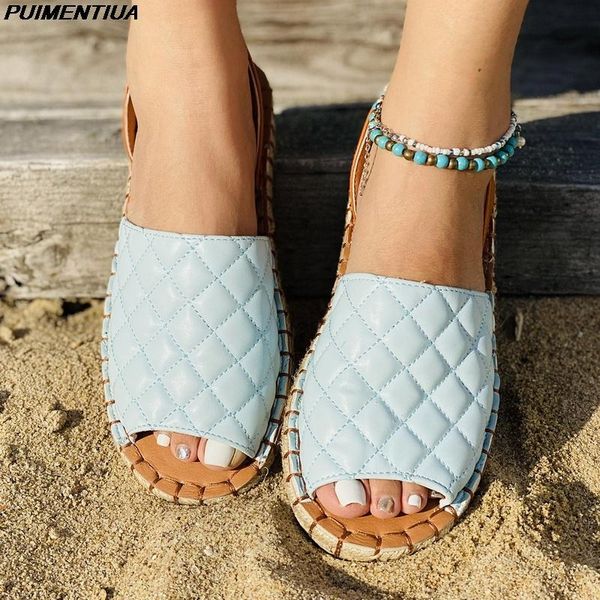 

slippers summer women beach shoes women's peep toe sewing flats woman solid ladies slides casual footwear 2021, Black