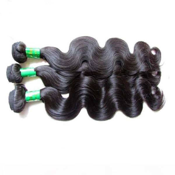 

peruvian remy human hair bundles body wave 3pcs 300g lot unprocessed virgin hair extension natural color good quality soft texture, Black