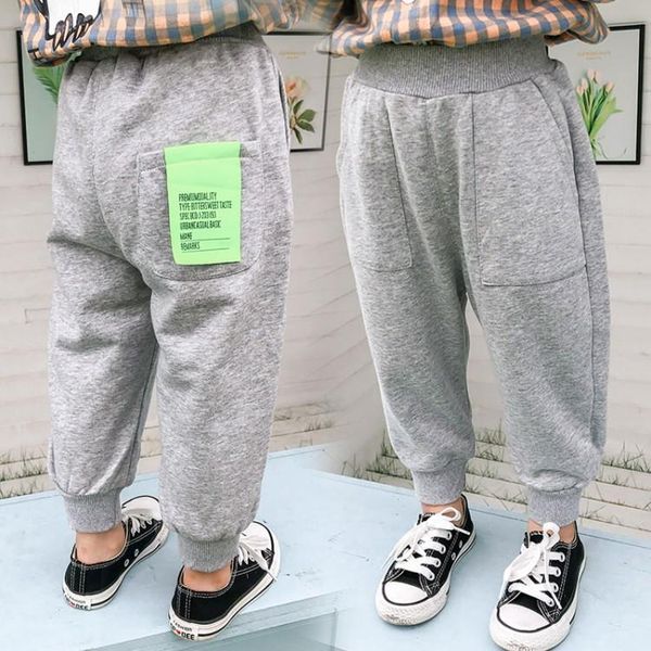 

jeans fashion jogging children cotton pants boys girls autumn casual hip hop kids boy sports trousers baby harem, Blue