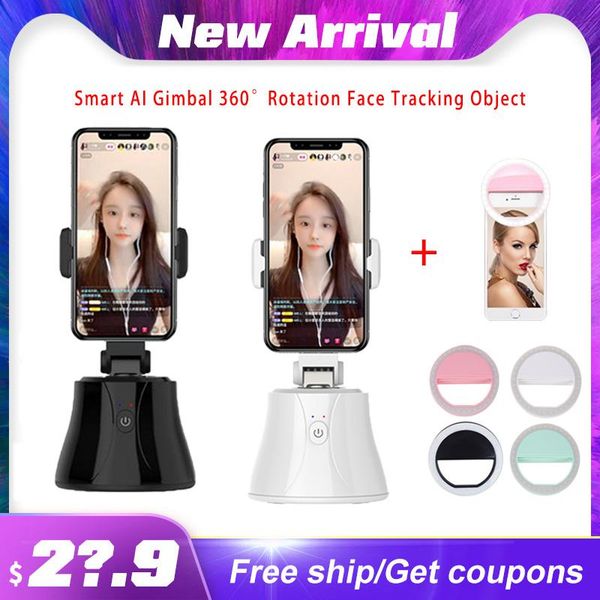 

tripod heads apai genie 360 rotation face tracking selfie stick object holder gimbal for vlog video youtube