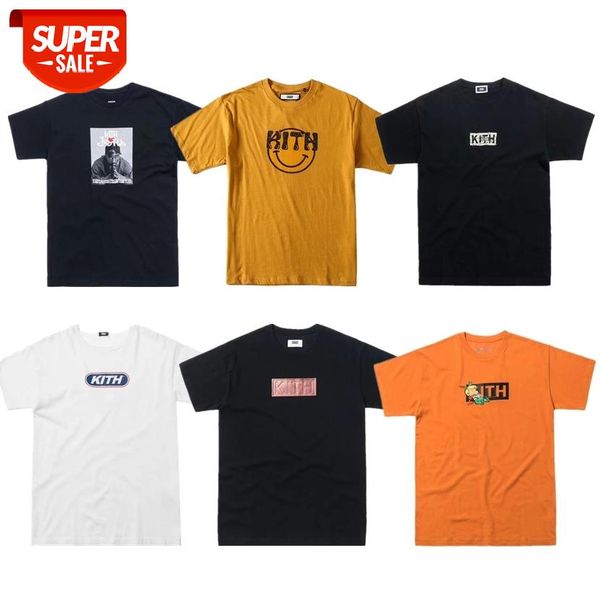 

19ss kith t shirt men women 1:1 t-shirt casual t shirts kith mens shirts #rk9q, White;black