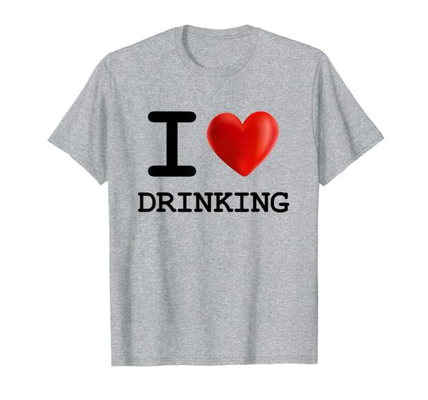

i love drinking drink beverage heart t shirt, White;black