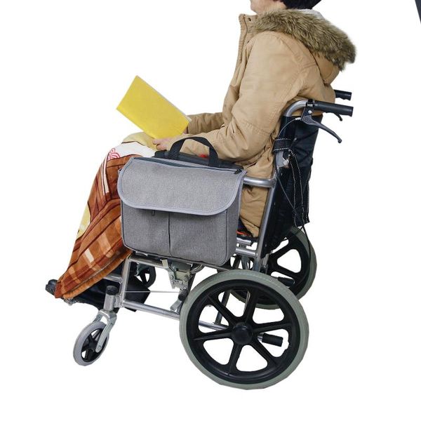 

storage bags travel tote for carrying accessories on wheelchair rolling walkers transport chairs disabled medicals mobility aid pouch