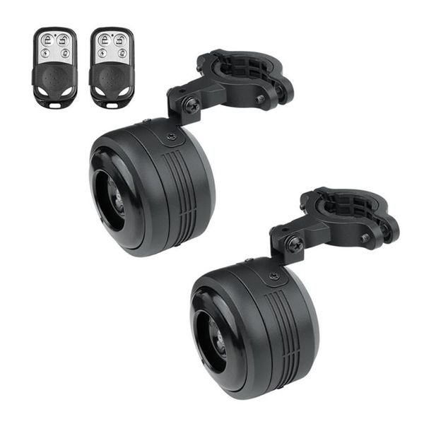 

bike horns 57ed bicycle bell electric loud horn with alarm super sound for scooter mtb usb rechargable 1300mah safety anti-theft